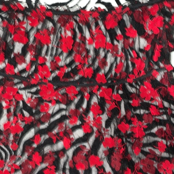 3/$15 curvy off shoulder Floral Print Sheer Mesh Bardot babydoll lingerie - Picture 8 of 11